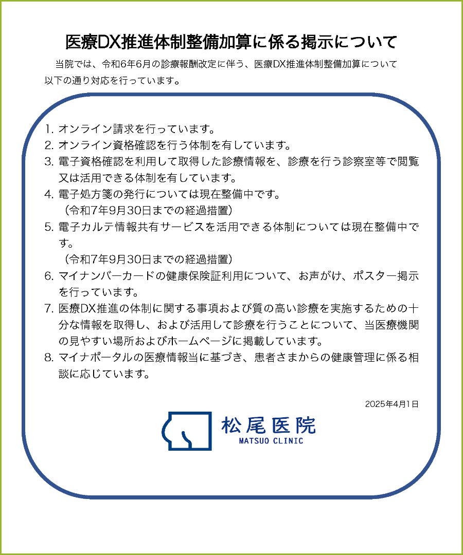 医療DX推進体制整備加算の説明