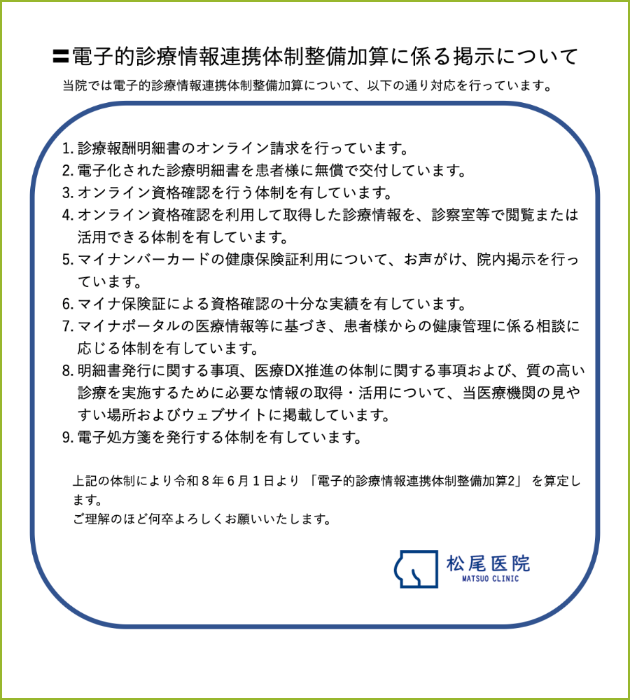 電子的診療情報連携体制整備加算